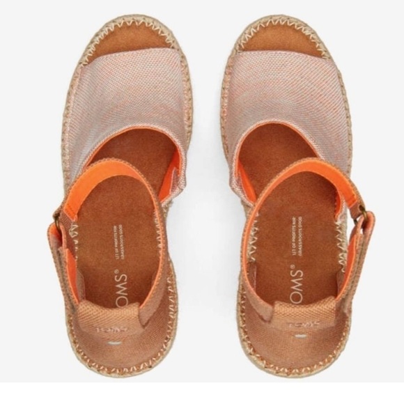 TOMS • Marisol Wedge • Orange Cream • 9.5 • Brand New 🆕 in 📦 - Picture 5 of 5